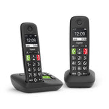 Gigaset E290A Duo Telefono analogico/DECT Nero Identificatore di chiamata