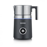 Severin Spuma 700 Plus Schiumatore per latte automatico Nero, Acciaio inossidabile