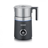 Severin Spuma 700 Plus Schiumatore per latte automatico Nero, Acciaio inossidabile