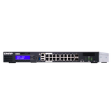 QNAP QGD-1600P Gestito Gigabit Ethernet (10/100/1000) Nero, Grigio Supporto Power over Ethernet (PoE)