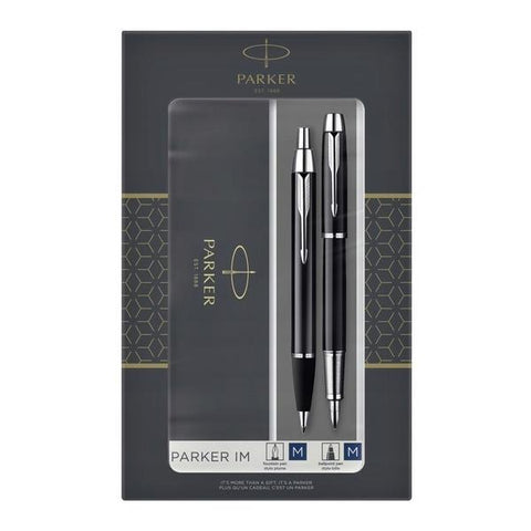 Parker 2093215 Set di penne Nero, Argento 2 pz (Parker 2093215 kuglepens?t Sort, S?lv)
