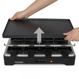Cloer 6446 griglia per raclette 8 persona(e) Nero 1200 W