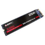Emtec ECSSD256GX250 drives allo stato solido M.2 256 GB Serial ATA III 3D NAND