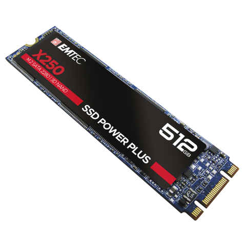 Emtec ECSSD512GX250 drives allo stato solido M.2 512 GB Serial ATA III 3D NAND