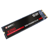 Emtec ECSSD512GX250 drives allo stato solido M.2 512 GB Serial ATA III 3D NAND