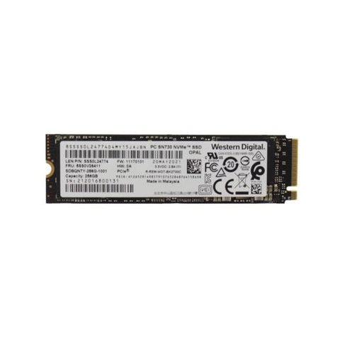 Lenovo 01LX200 drives allo stato solido 256 GB M.2 PCI Express 3.0 NVMe (LENOVO SSD 256GB M.2 2280 NVMe PCIe GEN3,x4)