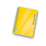 PIGNA APACHE BLOCCO SPIRALATO 160X205 mm A5 70 GR RIGHE 1R COL. ASSORTITI 140 FOGLI CONF 3 Pz.