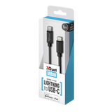 CAVO TRUST LIGHTNING PER APPLE USB-C 1MT NERO 23135