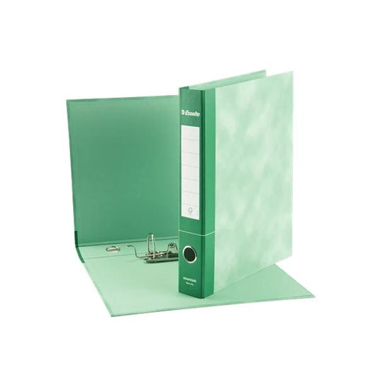 ESSELTE ESSENTIAL G74 REGISTRATORE FORMATO PROTOCOLLO 230X330X50 MM COL. VERDE CONF 8 PZ.