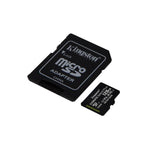 MICRO SD KINGSTON 128GB CL10 UHS-I CON ADATT 100MB/S LET.85MB/S SCRIT.