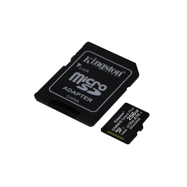 MICRO SD KINGSTON 256GB CANVASSELECTPLUS+ADATTATORE