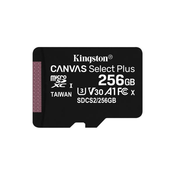 MICRO SD KINGSTON 256GB CANVASSELECTPLUS+ADATTATORE