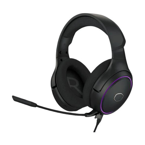 COOLER MASTER MH650 RGB CUFFIA GAMING CON SUONO SURROUND VIRTUALE 7.1 USB MICROFONO ULTRA-CLEAR BOOM COLORE NERO
