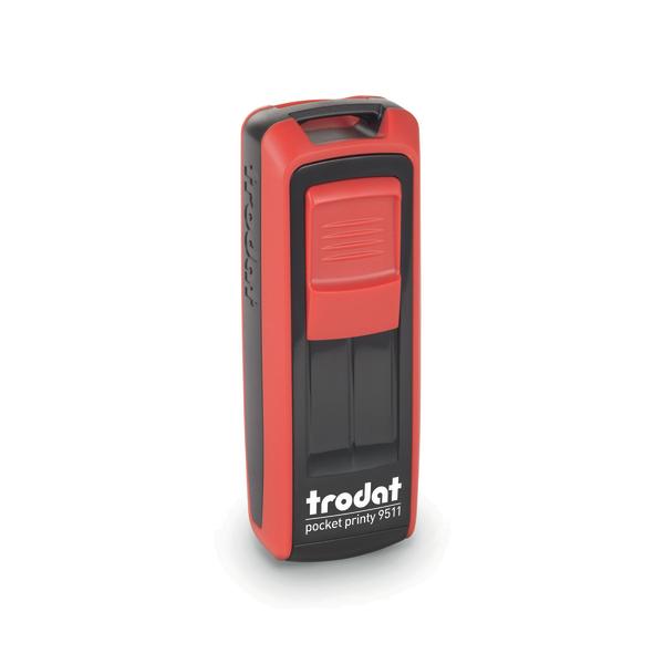 TRODAT POCKET PRINTY 9511 TIMBRO PORTAILE PERSONALIZZABILE AUTOINCHIOSTRANTE PIASTRA 14X38 mm