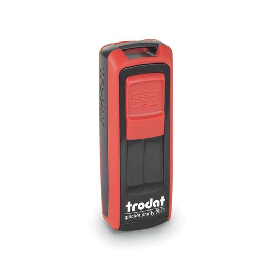 TRODAT POCKET PRINTY 9511 TIMBRO PORTAILE PERSONALIZZABILE AUTOINCHIOSTRANTE PIASTRA 14X38 mm