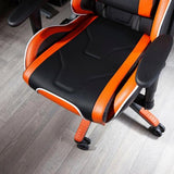 X Rocker Agility eSports Sedia da gaming per PC Sedia imbottita tappezzata Nero, Arancione, Bianco