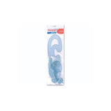ARDA KIT CURVILINEE IN PLASTICA AZZURRO TRASPARENTE CONF 3 Pz.