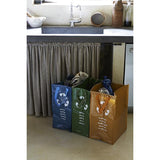 PERFETTO RICICLA BAG CONTENITORI MORBIBI PER RACCOLTA DIFFERENZIATA VETRO CARTA PLASTICA CONF 3 Pz.