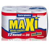 MAXI CARTA IGIENICA CONFEZIONE DA 12 PEZZI