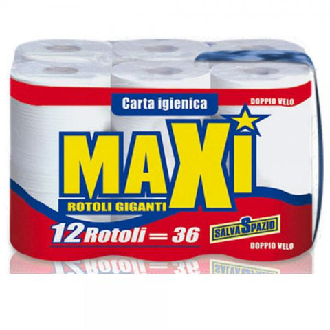 MAXI CARTA IGIENICA CONFEZIONE DA 12 PEZZI