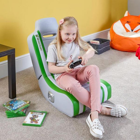 X Rocker Shadow 2.0 Sedia da gioco per console Seduta imbottita Verde, Bianco