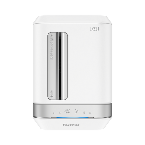 FELLOWES LX221 INTELLIBAR DISTRUGGIDOCUMENTO A MICROFRAMMENTO CESTINO 30LT CAPACITA' 20 FOGLI BIANCO