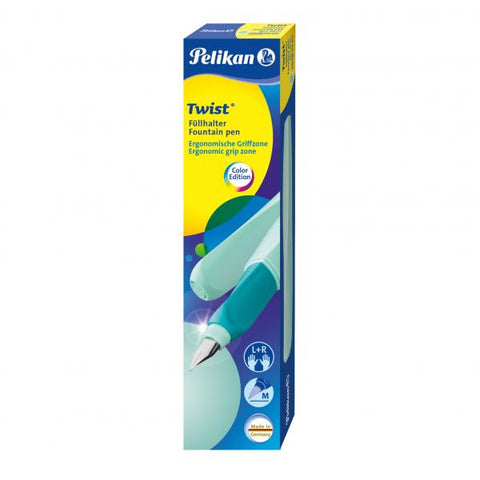 Pelikan Twist penna stilografica Colore menta Sistema di riempimento della cartuccia 1 pezzo(i)
