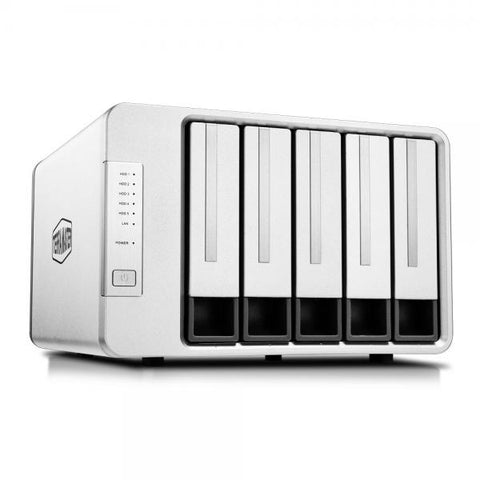 TerraMaster F5-422 server NAS e di archiviazione J3455 Collegamento ethernet LAN Desktop Grigio