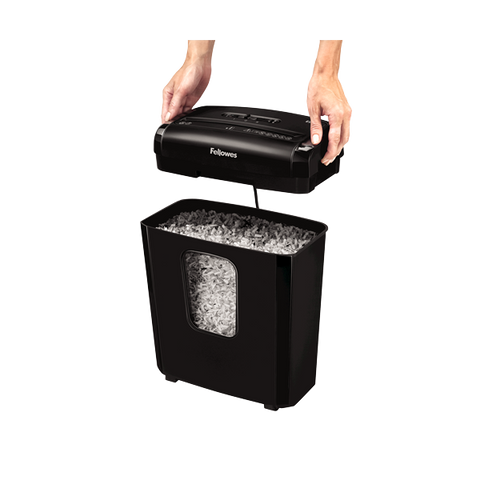 Fellowes Powershred 6M distruggi documenti Taglio a frammenti Nero
