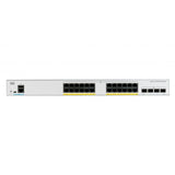 Cisco Catalyst C1000-24P-4G-L switch di rete Gestito L2 Gigabit Ethernet [10/100/1000] Supporto Power over Ethernet [PoE] Grigio (Cisco Catalyst 1000-24P-4G-L - Switch - Managed - 24 x 10/100/1000 [P