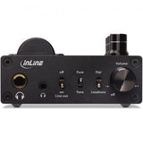 InLine AmpUSB-EQ, Hi-Res HiFi DSD Amplificatore per cuffie a valvole + eq.