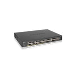 NETGEAR GS348PP Non gestito Gigabit Ethernet [10/100/1000] Supporto Power over Ethernet [PoE] Nero (NETGEAR GS348PP - Switch - unmanaged - 48 x 10/100/1000 [24 PoE+] - desktop, rack-mountable - PoE+