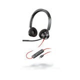 POLY 3320 Cuffia Padiglione auricolare USB tipo-C Nero