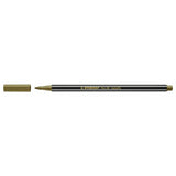 STABILO PEN 68 METALICO PENNARELLO PUNTA A PENNELLO ORO CONF 10 Pz. 