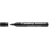 EDDING 2000C MARCATORE PERMANTE NERO PUNTA TONDA 1.50/3 mm CONF 10 PZ.