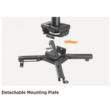 Vivolink VLMC350S-B supporto per proiettore Soffitto Nero