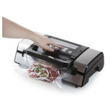 Domo DO331L macchina per sottovuoto -900 mbar Nero, Argento