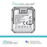 Homcloud Modulo PuIsante/Interruttore 4CH Wi-Fi da incasso
