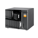 QNAP TL-D1600S contenitore di unit di archiviazione Box esterno HDD/SSD Nero, Grigio 2.5/3.5 (16-bay desktop SATA JBOD expansion unit with a QXP-1600eS PCIe SATA host card and 4 SFF-8088 to SFF-864