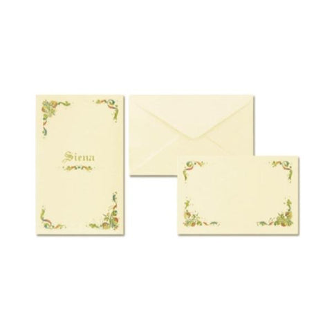 SAUL SADOCH REX DALMAZIA 10 BIGLIETTI E 10 BUSTE 9X14 CM AVORIO CONF 5 Pz.