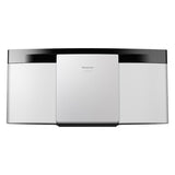 PANASONIC SISTEMA MICRO HI-FI A 2 CANALI, BLUETOOTH USB 20W, RADIO DIGITALE DAB+ LETTORE CD MONTABILE A PARETE BIANCO NERO