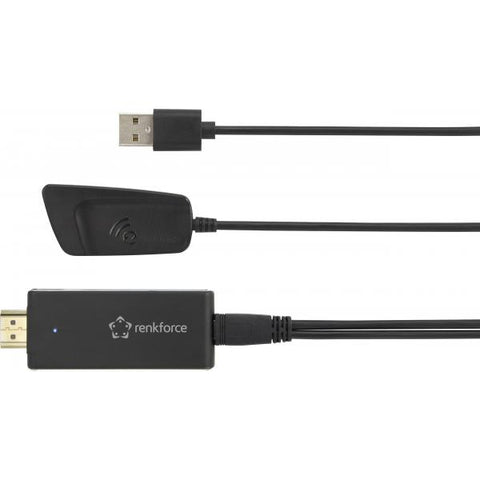 Renkforce renkCast 3 dongle Smart TV Full HD HDMI Nero