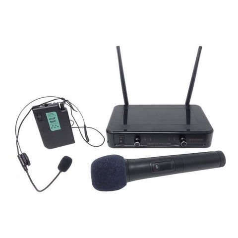 EMPIRE EMSP.W601INA SISTEMA 2 RADIOMICROFONI UHF E RICEVITORE WIRELESS NERO