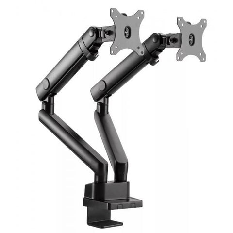 DUAL MONITOR MOUNT BLACK - ARTICULATING ARMS