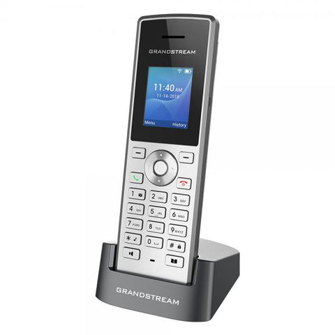 Grandstream Networks WP810 telefono IP Nero, Metallico 2 linee TFT Wi-Fi (Ip Phone Black, Metallic 2 - Lines Tft Wi-Fi - With EU - adaptor - Warranty: 12M)