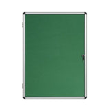 Bi-Office VT740102150 bacheca per appunti Interno Verde Alluminio (Bi-Office Enclore Green Felt Lockable Noticeboard Display Case 20 x A4 1160x1288mm - VT740102150 DD)