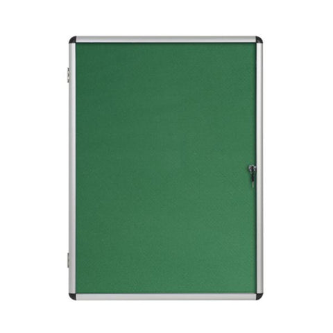 Bi-Office VT740102150 bacheca per appunti Interno Verde Alluminio (Bi-Office Enclore Green Felt Lockable Noticeboard Display Case 20 x A4 1160x1288mm - VT740102150 DD)