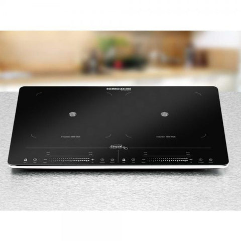 Rommelsbacher CT 3420/IN piano cottura Nero Superficie piana 56 cm Piano cottura a induzione 2 Fornello(i)