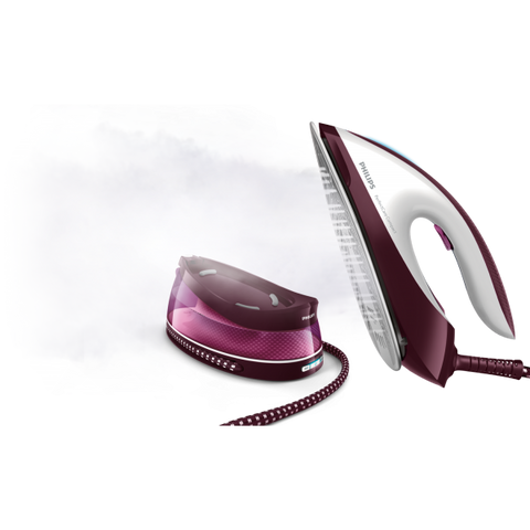 PHILIPS GC7842/40 FERRO DA STIRO CON CALDAIA PRESSIONE 6.5 BAR SERBATOIO 1.5 LT PIASTRA STEAMGLIDE PLUS SPEGNIMENTO AUTOMATICO PORPORA