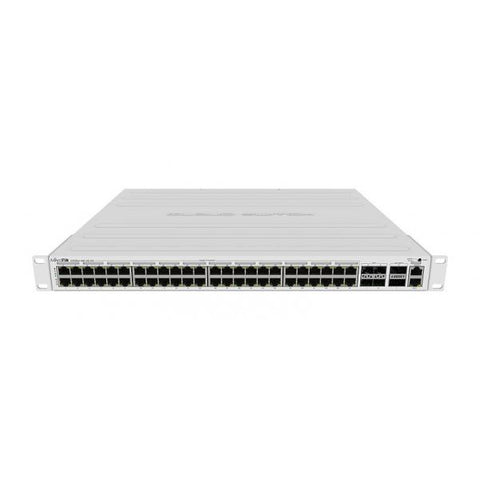 MIKROTIK CRS354-48P-4S+2Q+RM CLOUD ROUTER SWITCH GESTITO L3 - 48 PORTE Gigabit Ethernet (10/100/1000) PoE 750W - 4 PORTE SFP+ 2 PORTE QSFP+ 1 PORTA GBPS MONTABILE A RACK